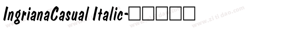 IngrianaCasual Italic字体转换